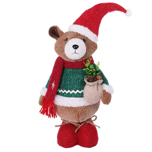 Kırmızı Atkılı Şapkalı Ayıcık