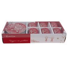 Görseli Galeri görüntüleyiciye yükleyin, Kırmızı Beyaz Desenli 6&#39;lı Kahve Seti 3
