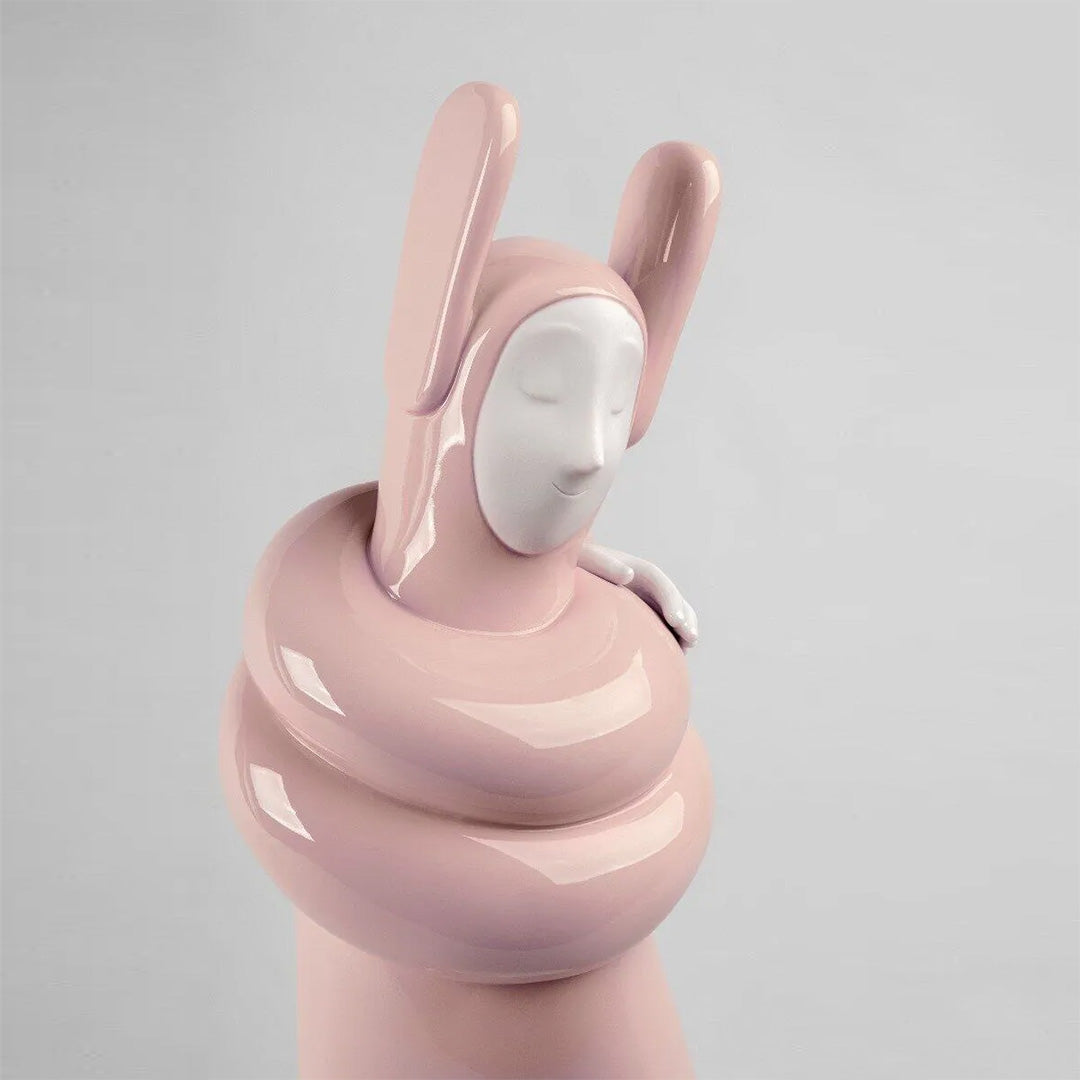 Kucaklaşma Pembe Heykel V4