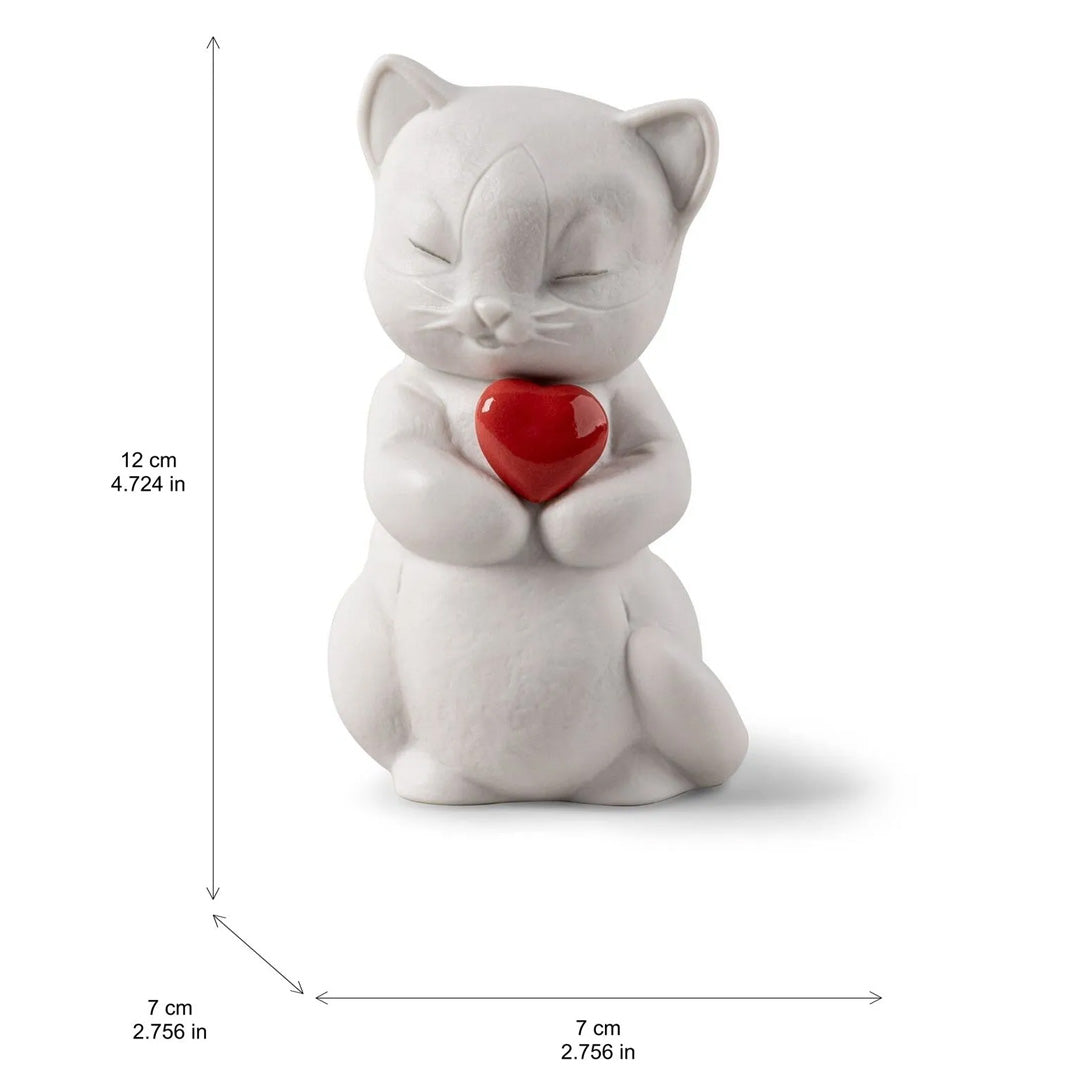 Bıyıklı Yavru Kedi Figürü 7