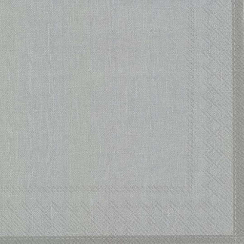 Linen Gümüş Rengi Kokteyl Peçete