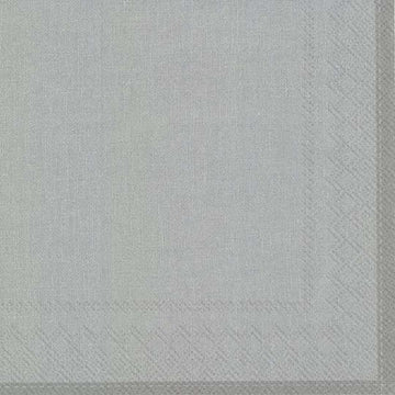 Linen Gümüş Rengi Kokteyl Peçete
