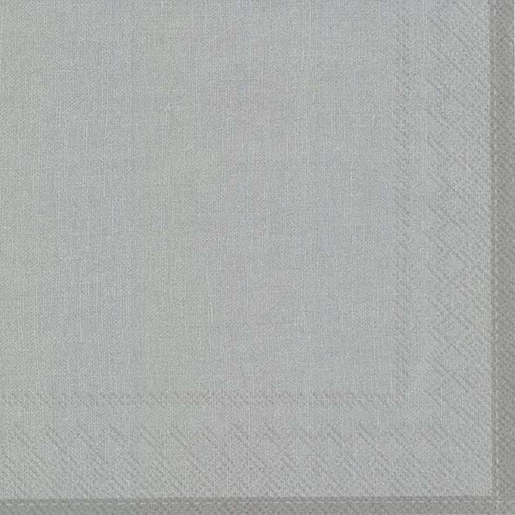 Linen Gümüş Rengi Kokteyl Peçete