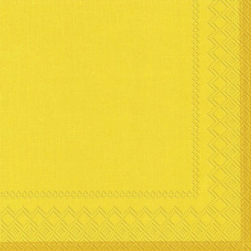 Linen Sarı Kokteyl Peçetesi