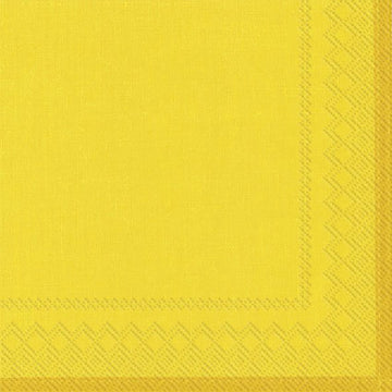 Linen Sarı Kokteyl Peçetesi