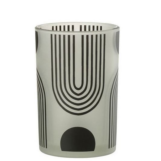 Art Deco Desenli Beyaz Mumluk