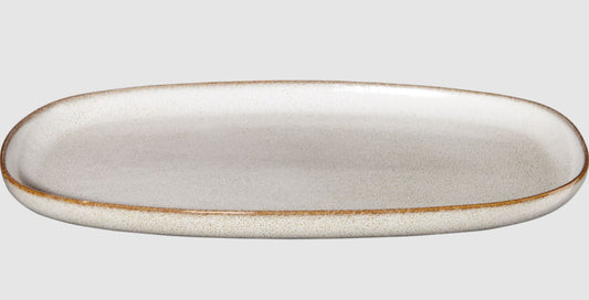 Kum Rengi Oval Servis Tabağı 31x18 cm