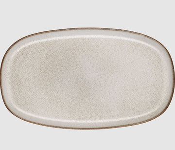 Kum Rengi Oval Servis Tabağı 31x18 cm