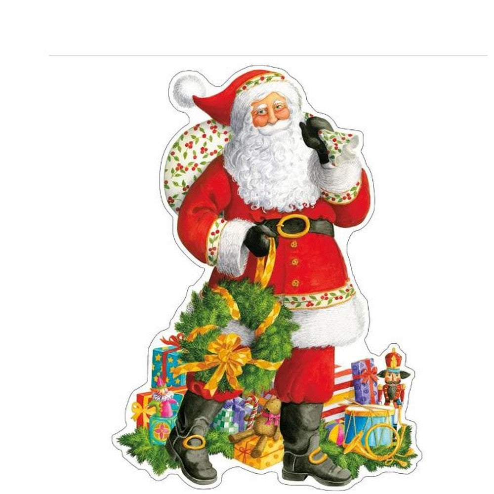 Noel Baba Desenli 4'Lü Not Kartı