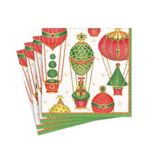 Görseli Galeri görüntüleyiciye yükleyin, Yılbaşı Balon Desenli Kokteyl Peçete
