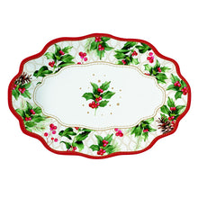 Görseli Galeri görüntüleyiciye yükleyin, Christmas Berries Dikdörtgen Servis Tabağı 24,5x17 cm

