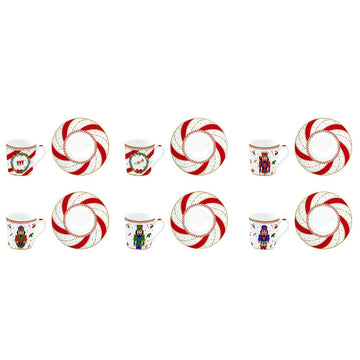 Nutcracker Twist 6'Lı Türk Kahve Fincanı Seti