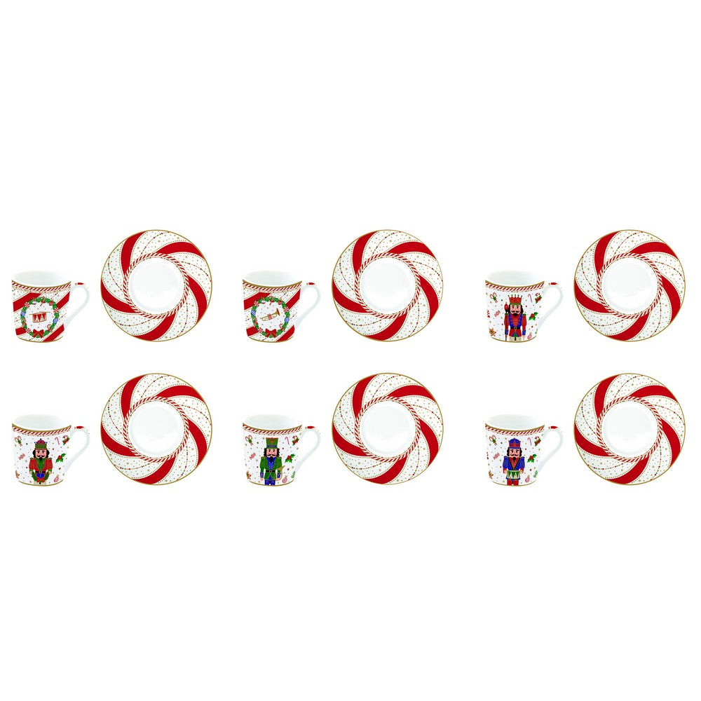 Nutcracker Twist 6'Lı Türk Kahve Fincanı Seti