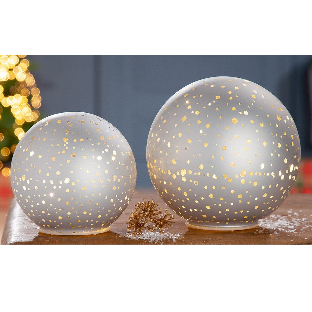 Işıklı Beyaz Küre 11 cm