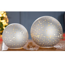 Görseli Galeri görüntüleyiciye yükleyin, Işıklı Beyaz Küre 14 cm
