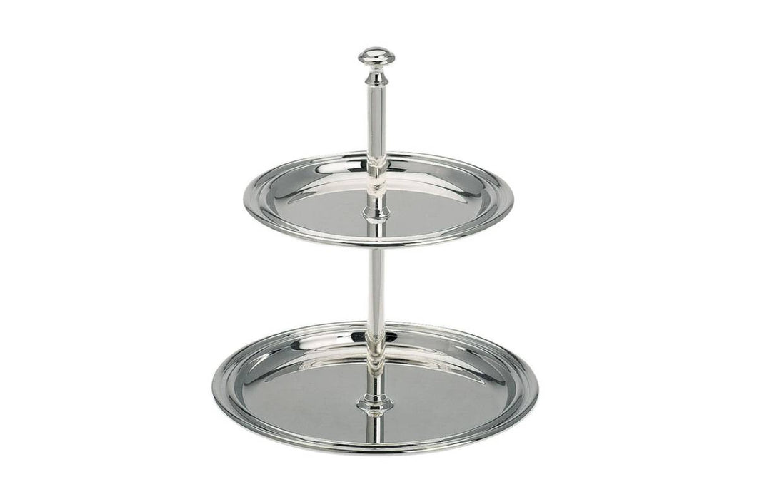 Gümüş Kaplama 2 Katlı Servis 16 cm