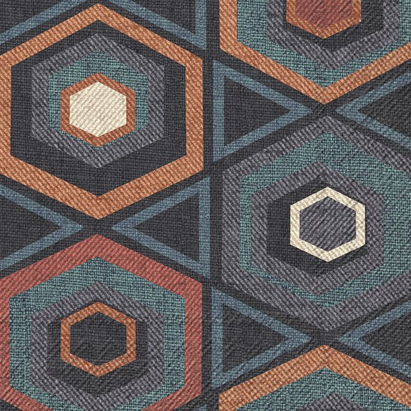 Çok Renkli Geometrik Desenli Kokteyl Peçete