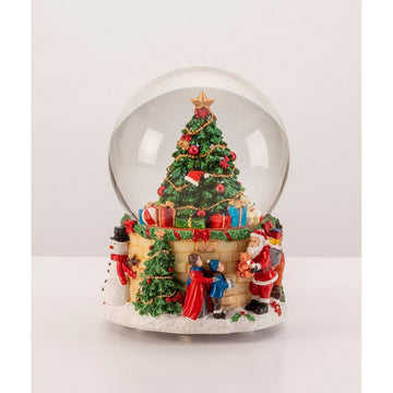 Çam Ağaçlı Noel Baba Müzikli Küre