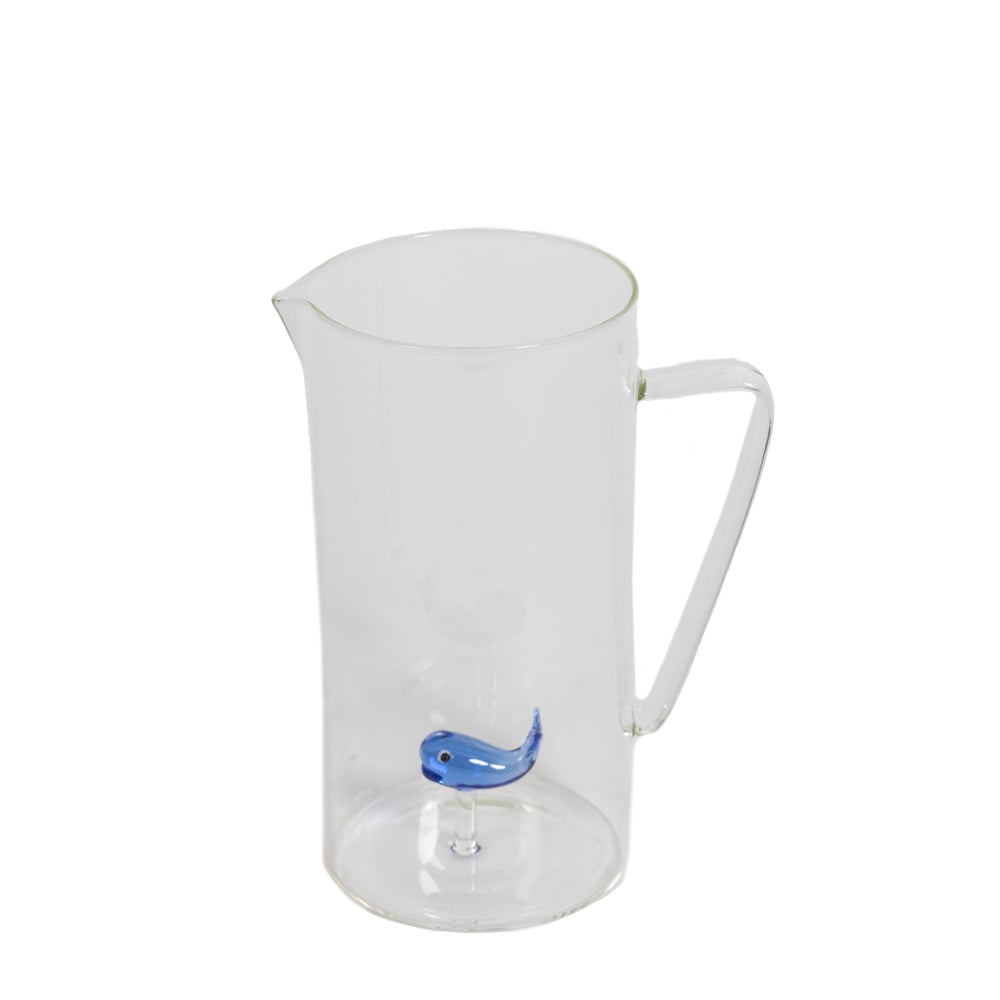 Üfleme Cam İçi Balıklı Sürahi