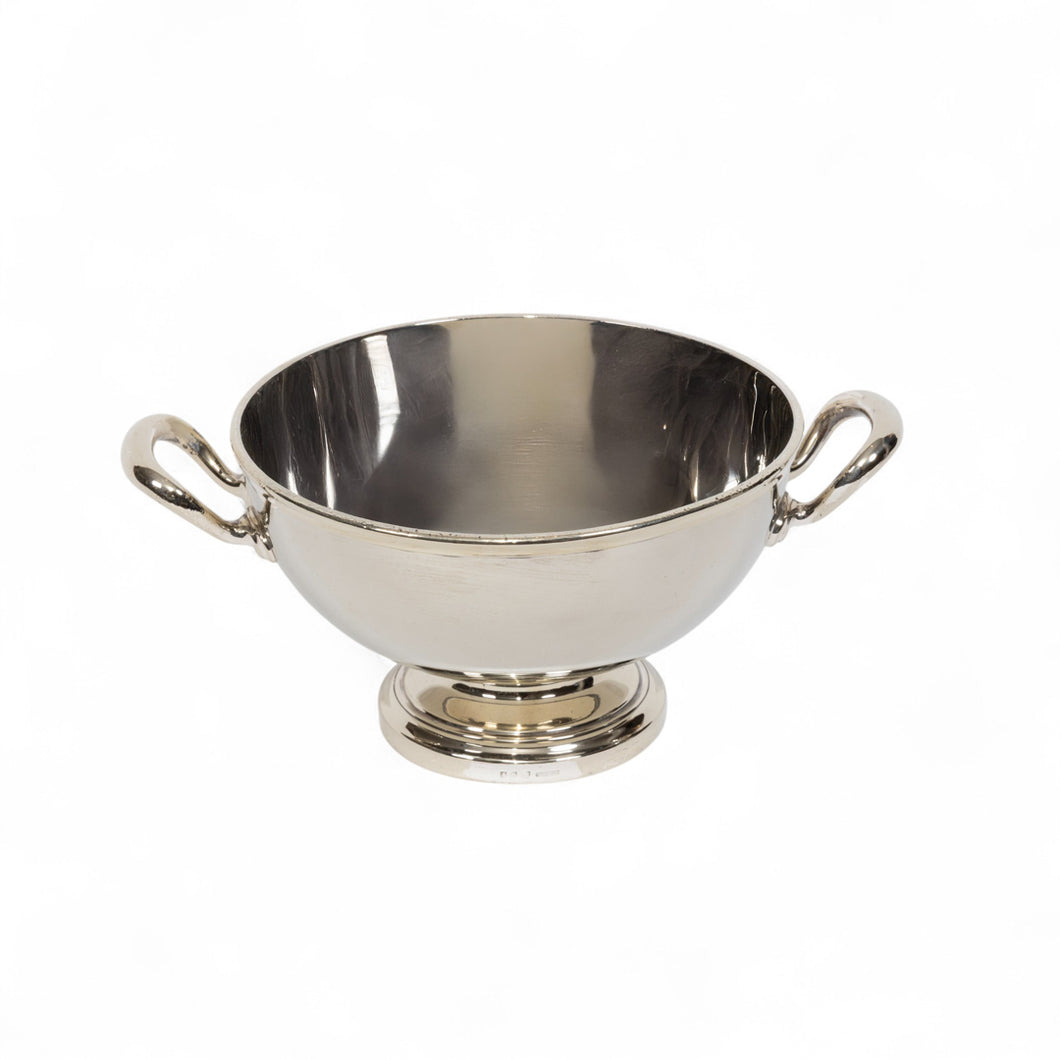 Christofle 1900'lü Yıllarda Üretilmiş Kulplu Çukur Yuvarlak Servis