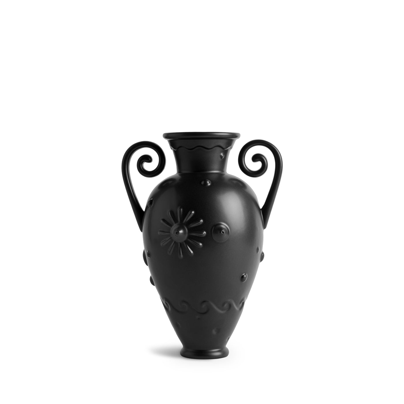 Panteon Orpheus Siyah Amfora Vazo