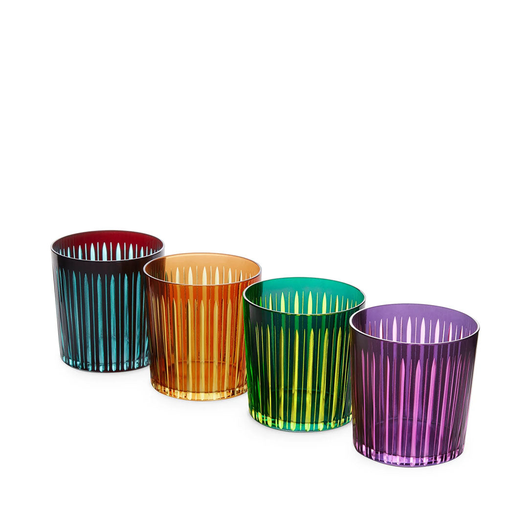 Prism 4'Lü Değişik Renkli Viski Bardağı 3