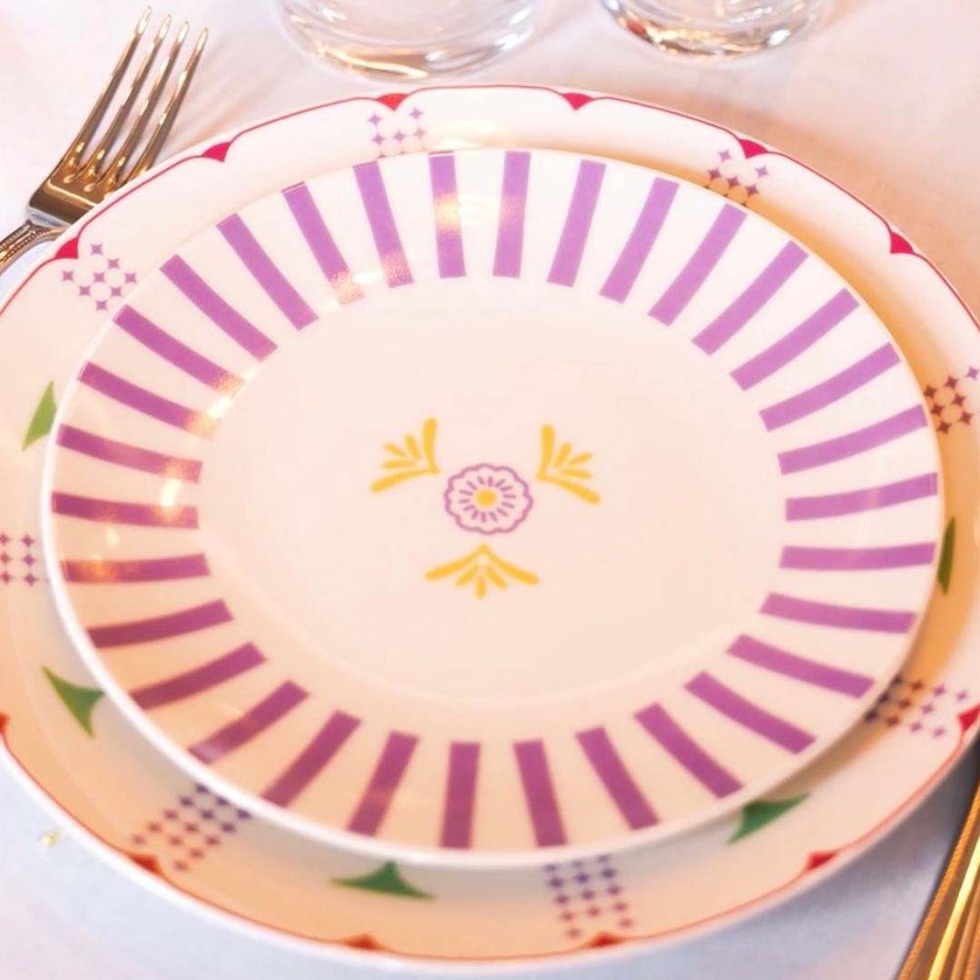 Pink Dahlia Yemek Tabağı 3