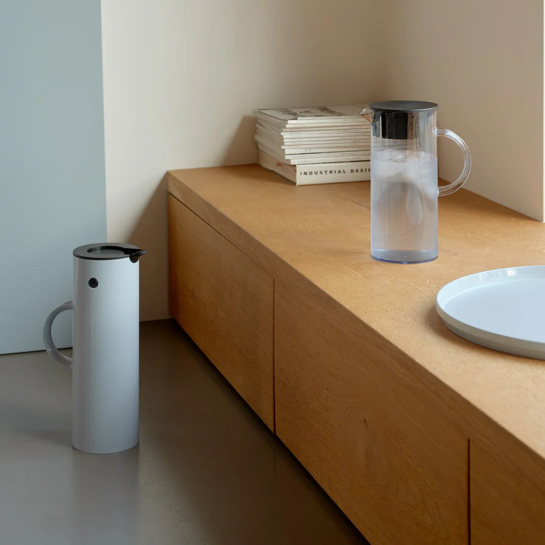 Stelton Em Serving Yuvarlak Açık Mavi Servis Tepsisi