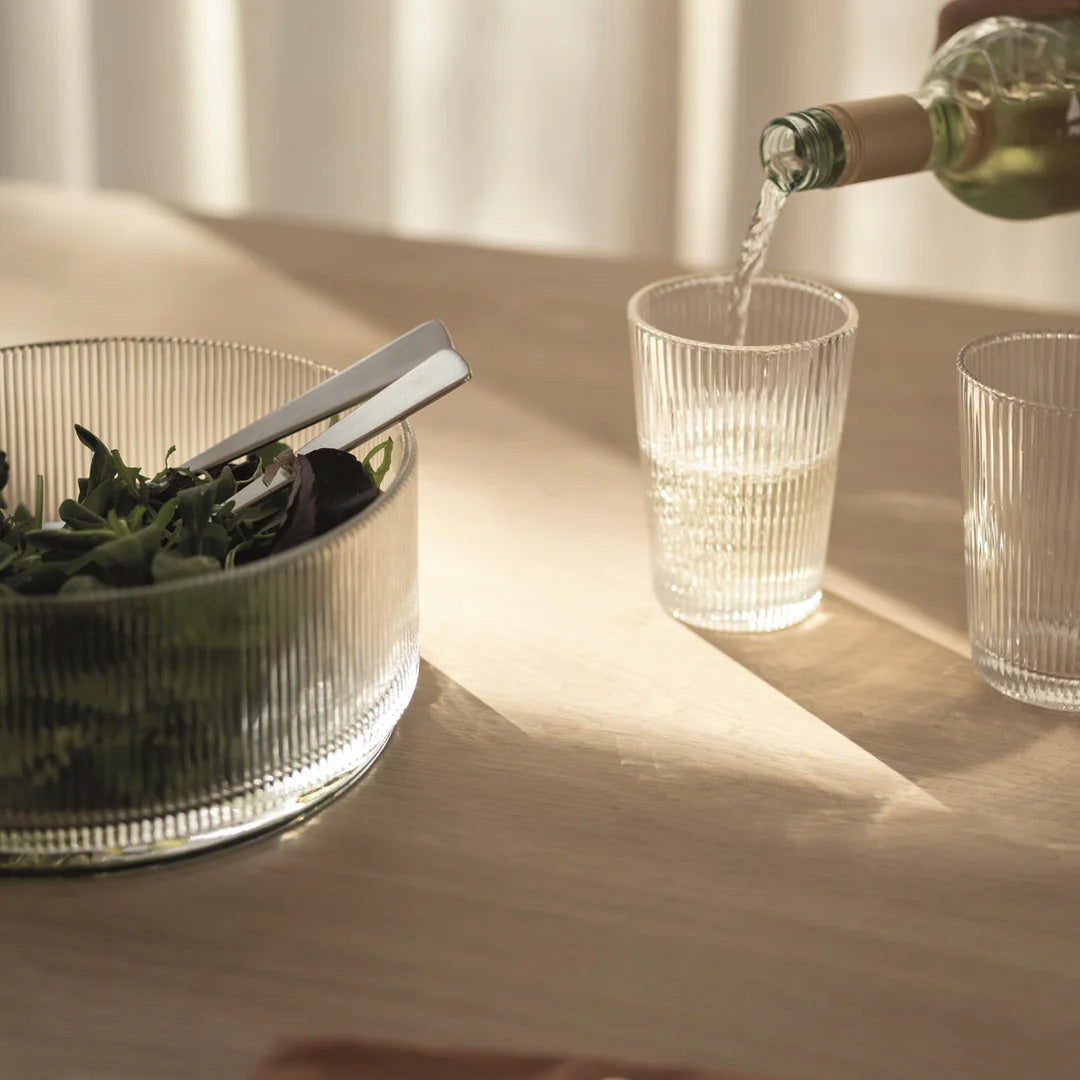 Pilastro Şeffaf Cam Salata Kasesi 21 cm V3