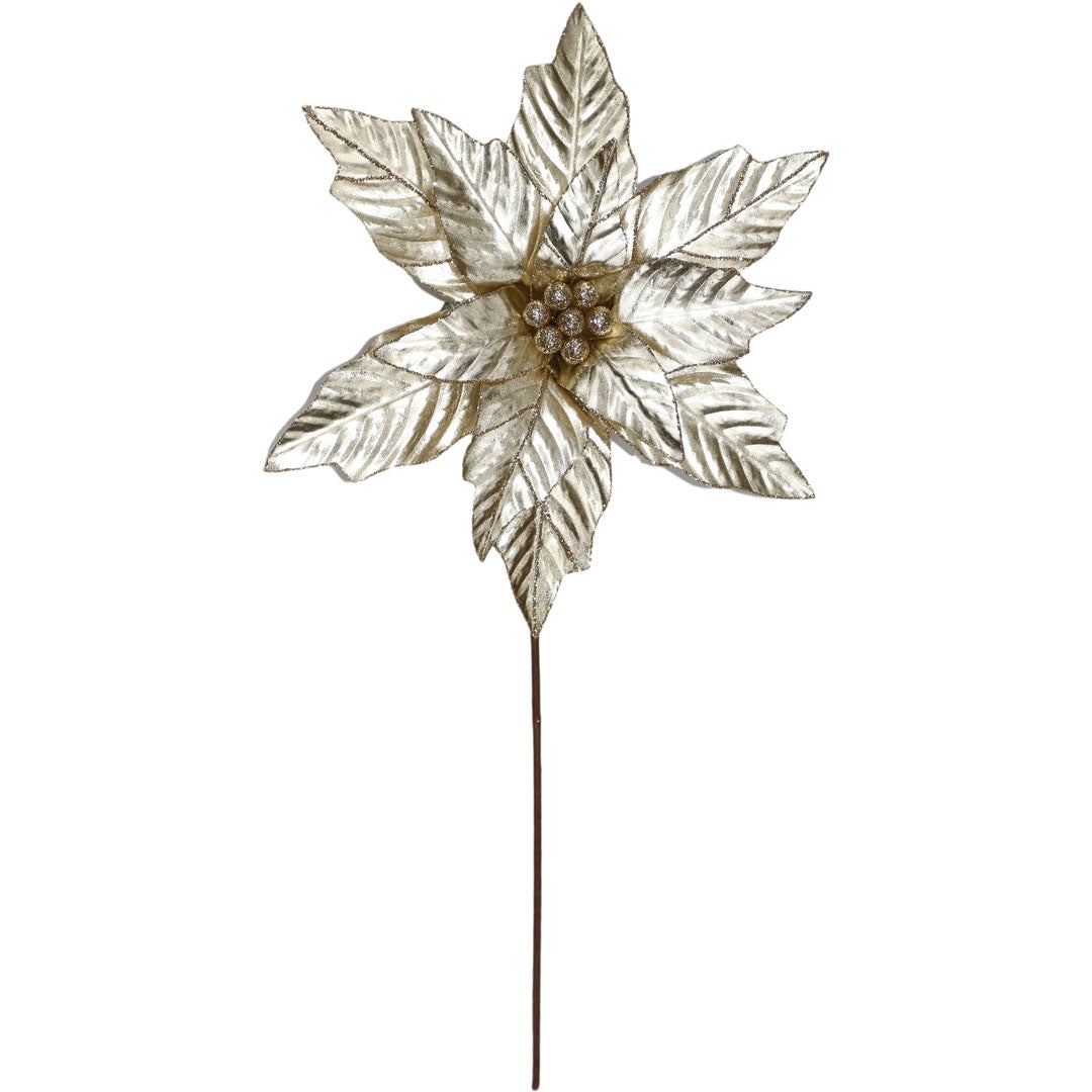 Şampanya Rengi Gold Çiçekli Dal 50 Cm - Luxuria