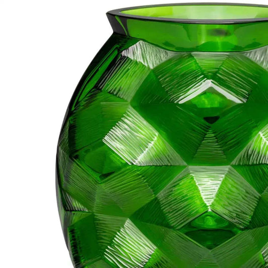Lalique Yeşil Amazon Kristali Kaplumbağa Vazosu