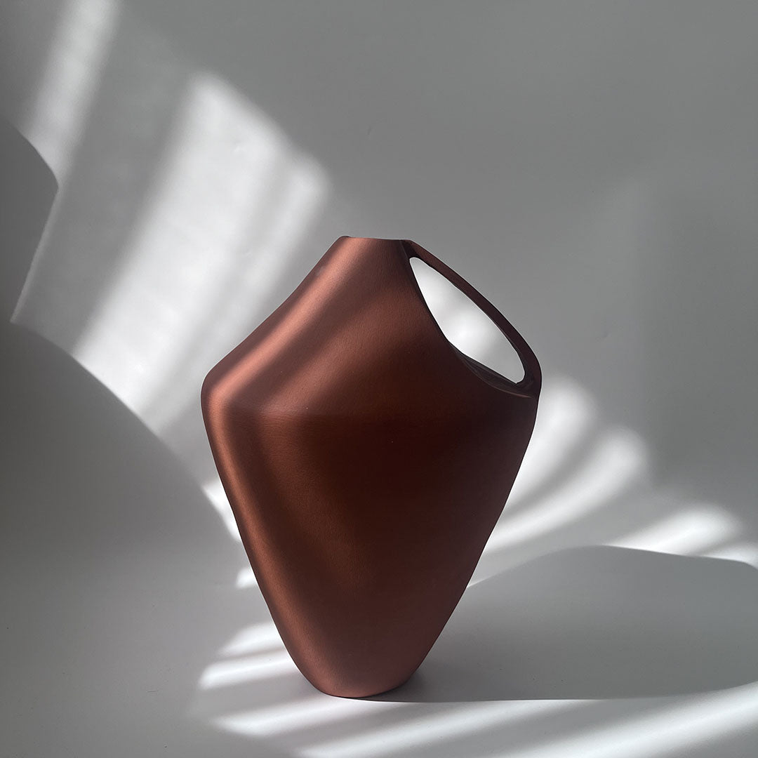 Seramik Vazo Deficiency No:2 Terracotta