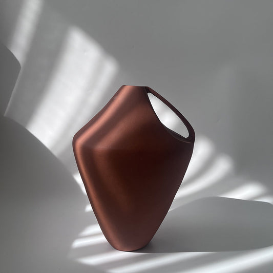 Seramik Vazo Deficiency No:2 Terracotta