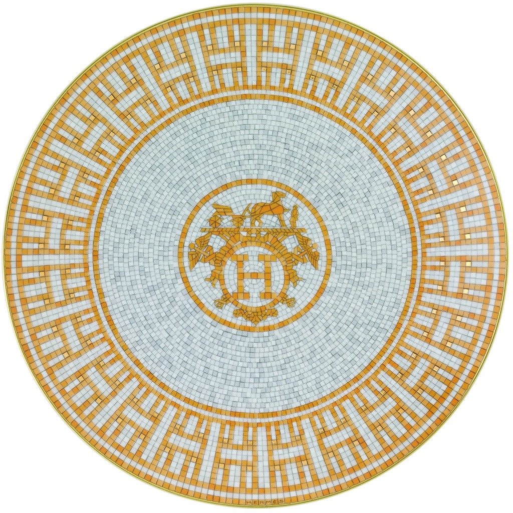 Hermès Mosaique Au 24 Altın Tatlı Tabağı 2'Li Set