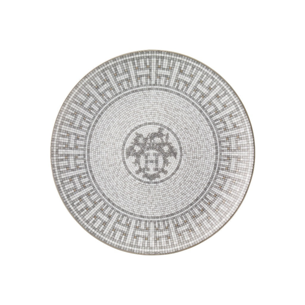 Hermès Mosaique Au 24 Platin Tatlı Tabağı