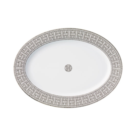Hermès Mosaique Au 24 Platin Oval Servis