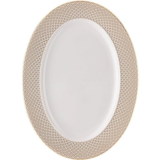 Rosenthal Carreau Beige Bej Oval Servis