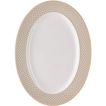 Rosenthal Carreau Beige Bej Oval Servis