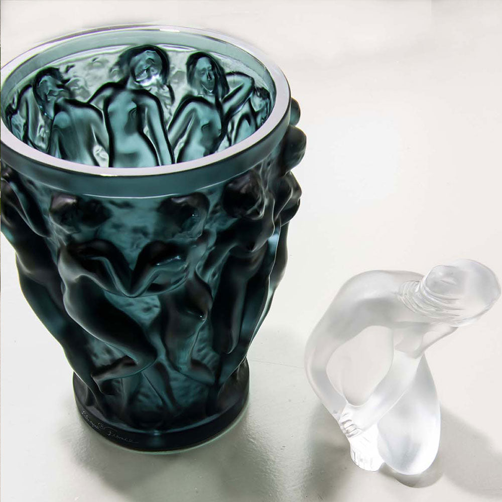 Lalique Bacchantes Küçük Kadınlı Yeşil Vazo