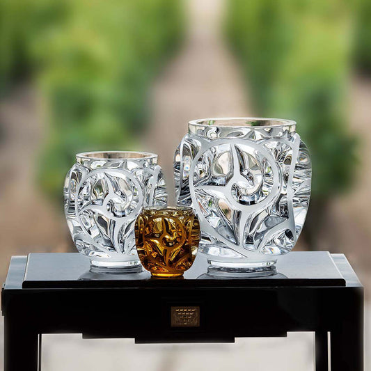 Lalique Tourbillons Amber Vazo