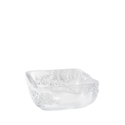 Lalique Pivoines 24X24 Cm Kare Dekoratif Kase