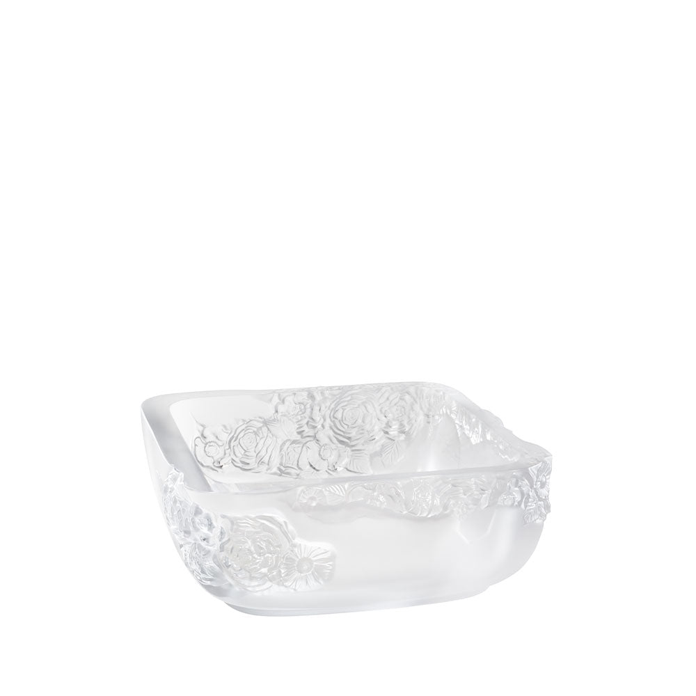 Lalique Pivoines 24X24 Cm Kare Dekoratif Kase