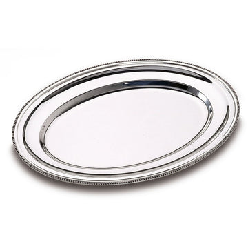 Zanetto Perles Gümüş Oval Servis