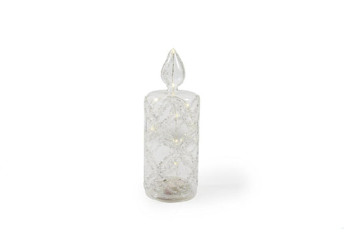 Luxuria Şeffaf Kristalli Işıklı Mum