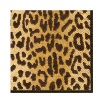 Caspari Zanzibar Leopar Desenli Kare Peçete