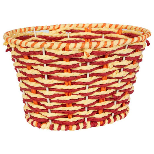 Novita Home Oval Sarı Kırmızı Sepet