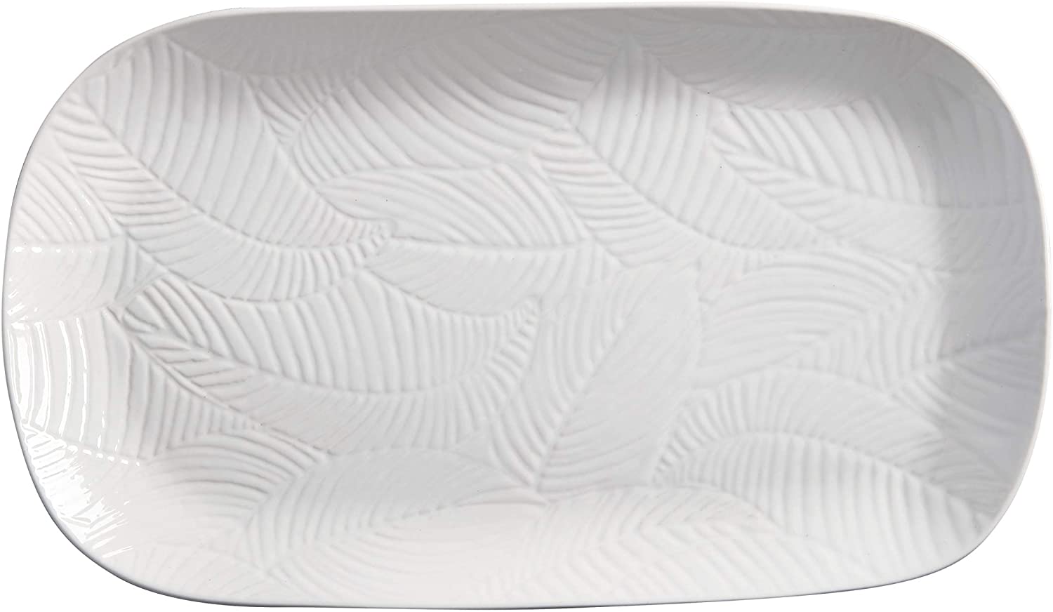Maxwell & Williams Panama Beyaz Porselen Servis Tabağı 34x19 CM