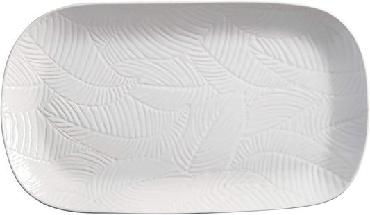 Maxwell & Williams Panama Beyaz Porselen Servis Tabağı 34x19 CM