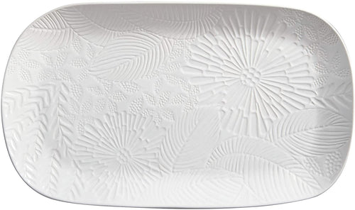 Maxwell & Williams Panama Beyaz Porselen Servis Tabağı 39x23 CM