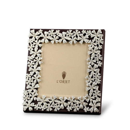 L'objet Garland Çiçek Motifli Platin Çerçeve